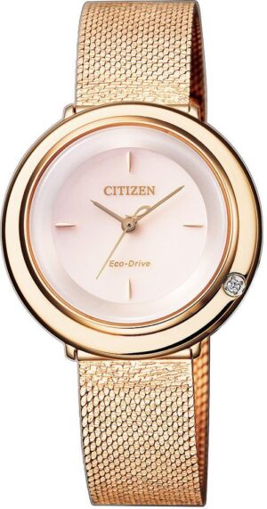Citizen Eco-Drive Ambiluna Sapphire Ladies Elegant Mesh Bracelet Watch