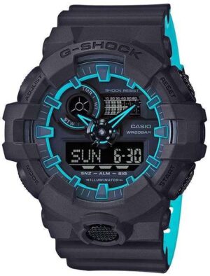 Casio G-Shock Layered Neon Series Blue Ana-Digi Men's Watch