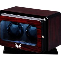 Volta Double Watch Winder with Rotating Base – Rosewood (2)-min