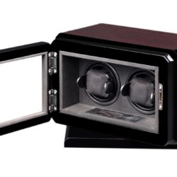 Volta Double Watch Winder with Rotating Base – Rosewood (3)-min