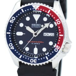 Seiko SKX009J1 Japan Automatic Diver 200m Blue Dial Pepsi Bezel Men's Watch SKX009J