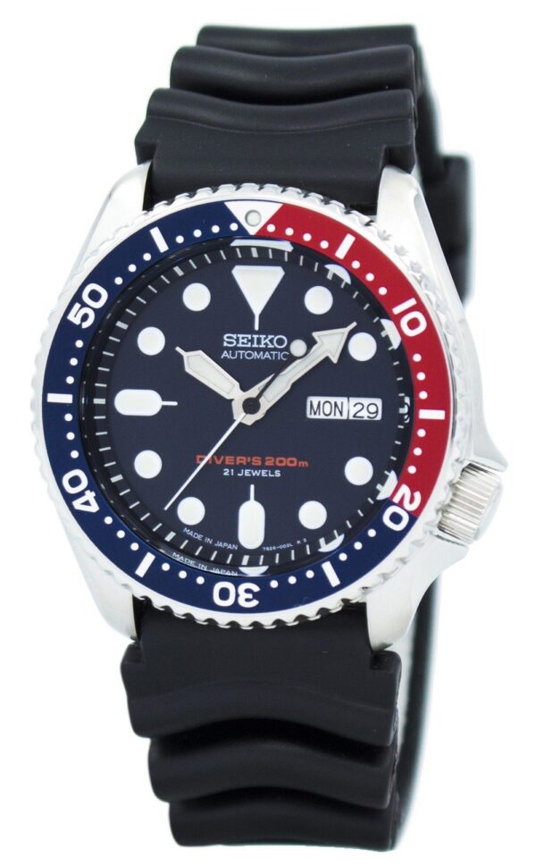 Seiko SKX009J1 Japan Automatic Diver 200m Blue Dial Pepsi Bezel Men's ...