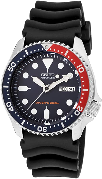 Seiko SKX009K1 Automatic Diver 200m Blue Dial Pepsi Bezel Men's Watch SKX009K1