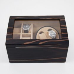 bey-berk-watch-winder-lacquered-ebony-burl-wood-with-storage-case-and-glass-top-ebony-bb621ebn-2