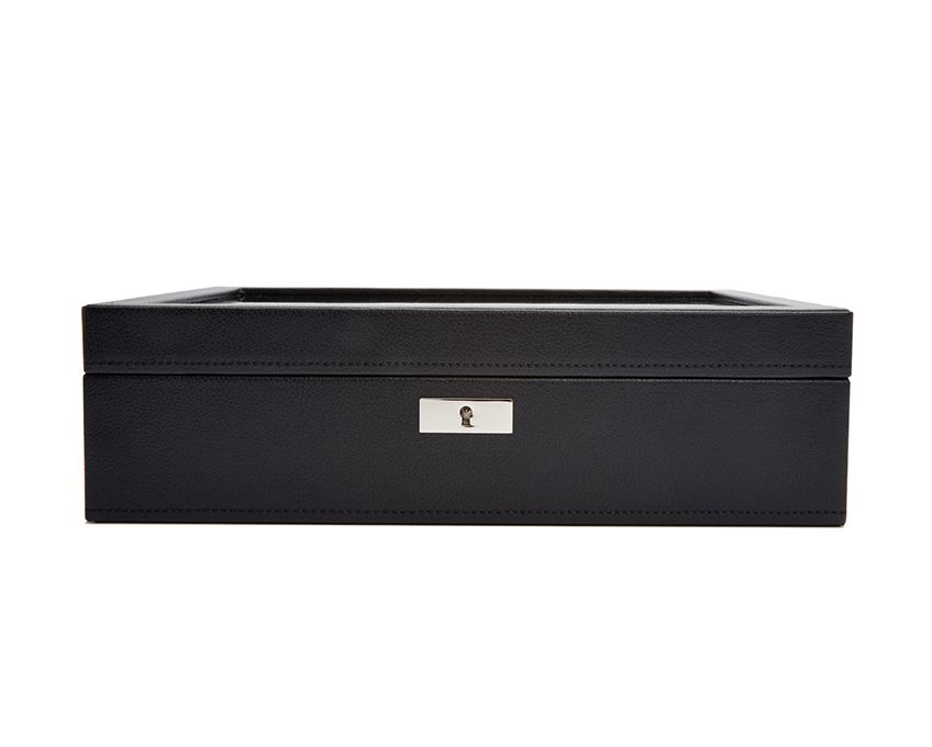 Wolf 15 Piece Watch Box Roadster Black 