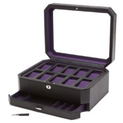 wolf-10-piece-watch-box-with-drawer-windsor-black-purple-4586-1