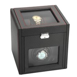 Diplomat Single Watch Winder Black Carbon 34-701-min
