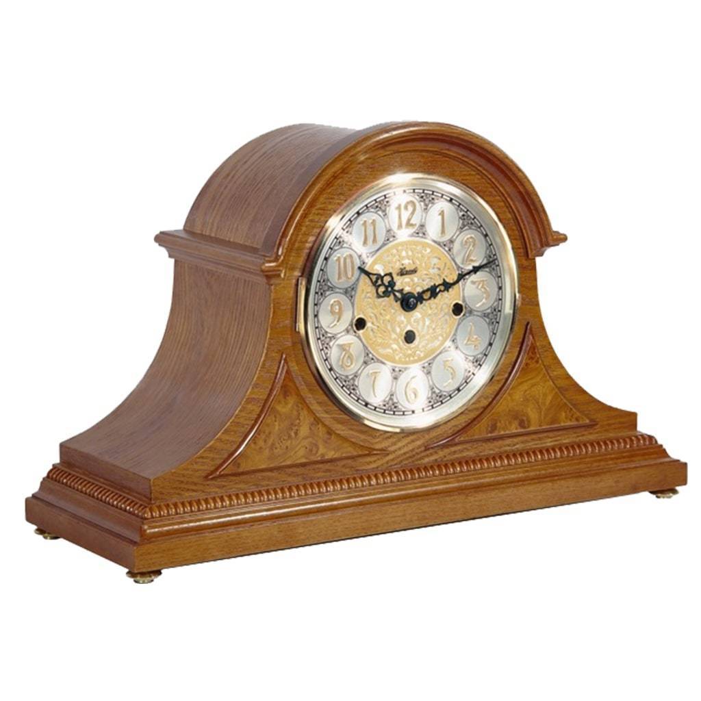 Hermle Mantel Clock Amelia Classic Tambour Light Oak Mechanical