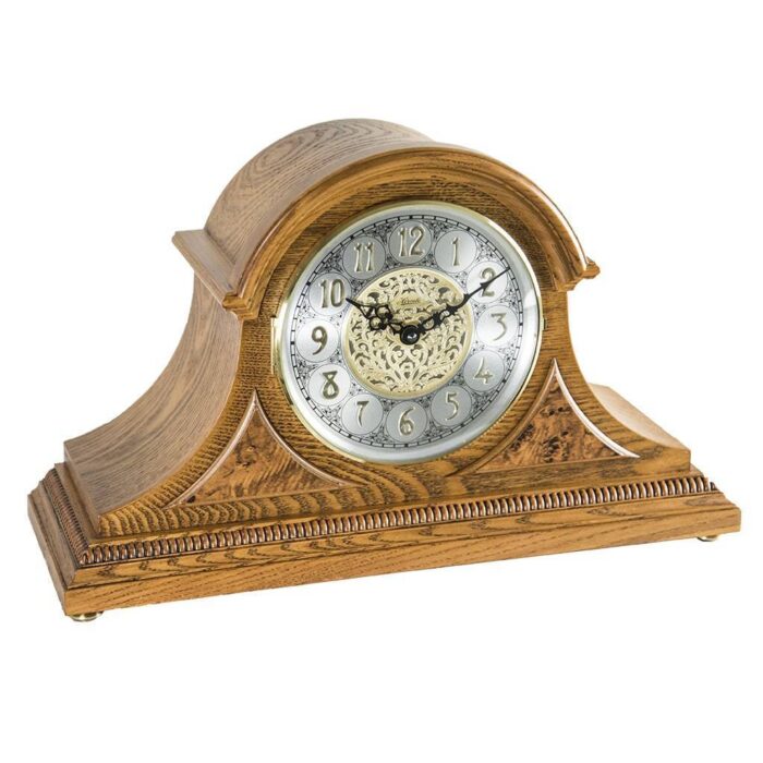 Hermle Mantel Clock Amelia Classic Tambour Light Oak Quartz 21130I9Q