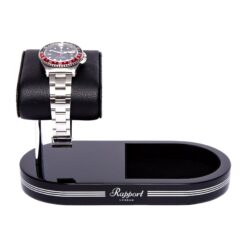 rapport-watch-stand-with-tray-formula-black-and-silver-ws20