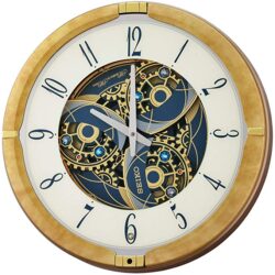 seiko-wall-clock-kingsly-mechanical-melodies-in-motion-clock-swarovski-crystal-gold-qxm387grh – 3.0