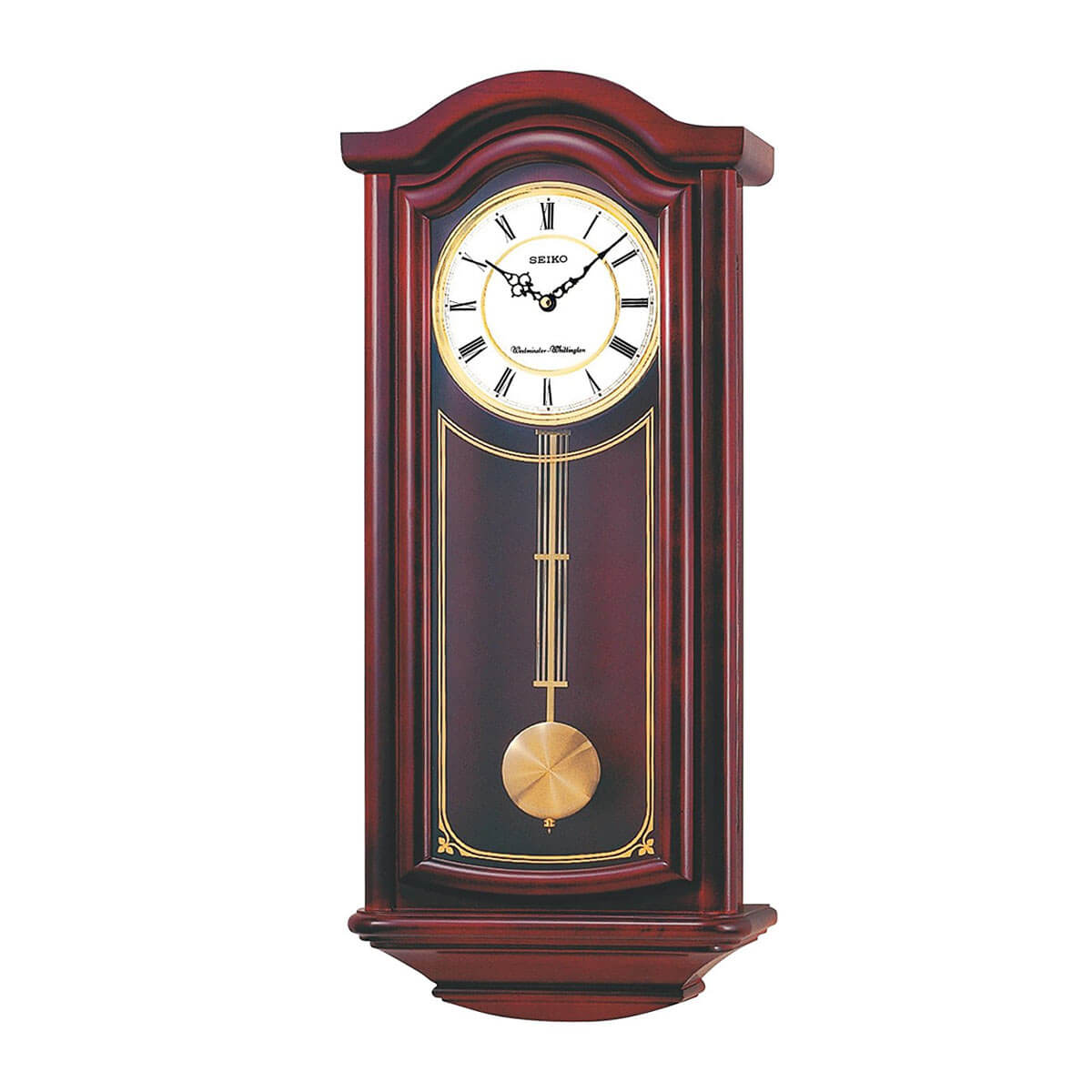 seiko-wall-clock-pedulum-and-chime-mahogany-qxh008blh — 2.0