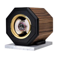 maurizio-time-single-watch-winder-mt-octagon-zebrano-wood-black-carbon-cream-leather-carraras-marble 3.0
