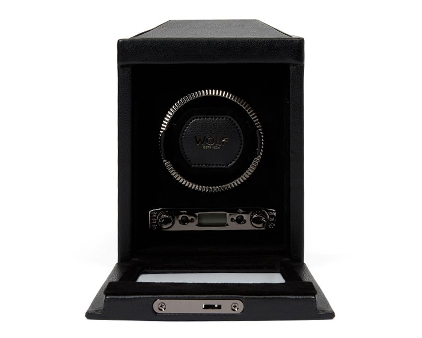 WOLF Single Watch Winder British Racing Black 793102 Royal Tempus