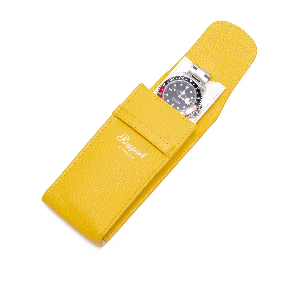 rapport-single-watch-pouch-portobello-yellow