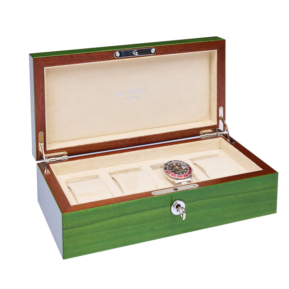rapport-heritage-chroma-4-piece-watch-box-green-l407-side