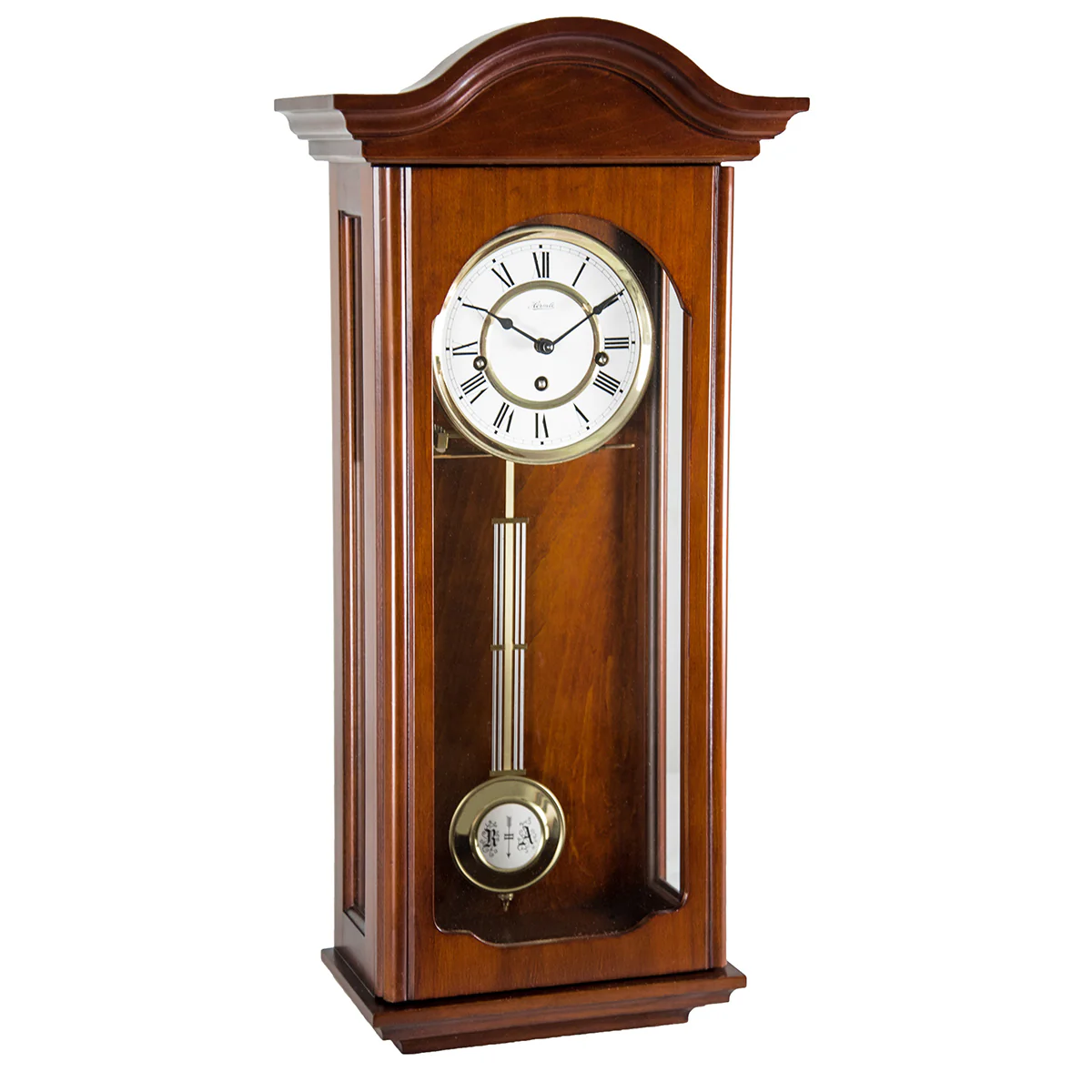 hermle-regulator-wall-clock-brooke-cherry-70815n90341