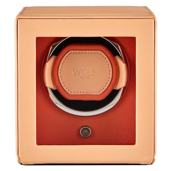 wolf-cub-single-watch-winder-with-cover-seltzer-peach-orange