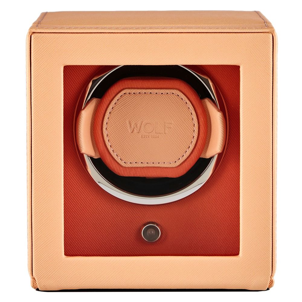 wolf-cub-single-watch-winder-with-cover-seltzer-peach-orange